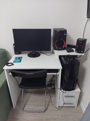 Компьютерный стол Джаз-24 левый дуб сонома фото покупателя 134