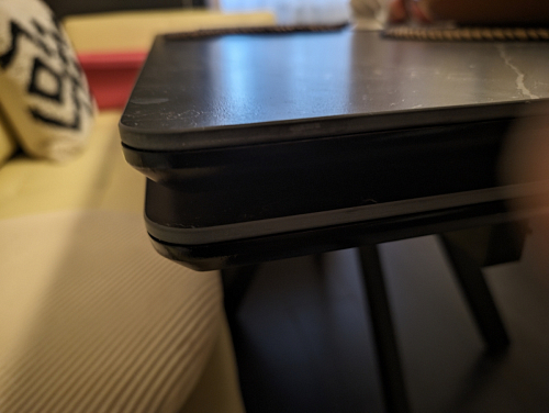 Керамический стол Вилли 140(200)х80 белый мрамор snow white / черный фото покупателя 48