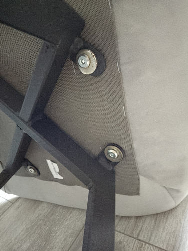 Стул на металлокаркасе Чилли К кирпичный / черный фото покупателя 24