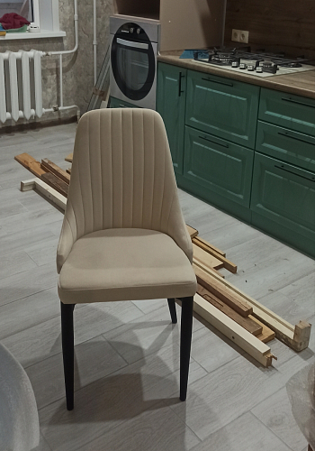 Стул на металлокаркасе Kora green / black фото покупателя 136