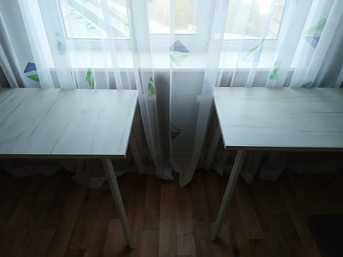 Стол Тринити Лофт 140 25 мм дуб делано темный / белый фото покупателя 4