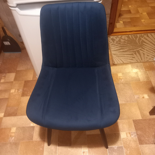 Стул на металлокаркасе Седа К коричневый velvet lux 100 / черный фото покупателя 5