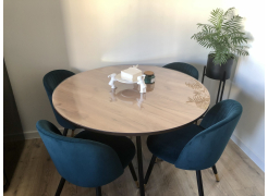 Стул на металлокаркасе Gabi 1 бежевый / черный с серебряными наконечниками фото покупателя 886