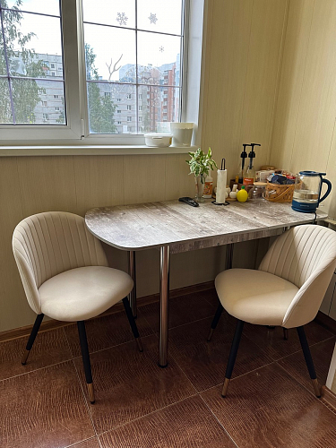 Стул на металлокаркасе Gabi latte / gold / black фото покупателя 653