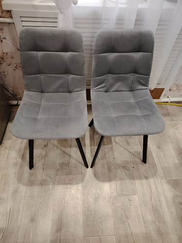 Комплект стульев Чилли 4 шт темно-серый / черный фото покупателя 516