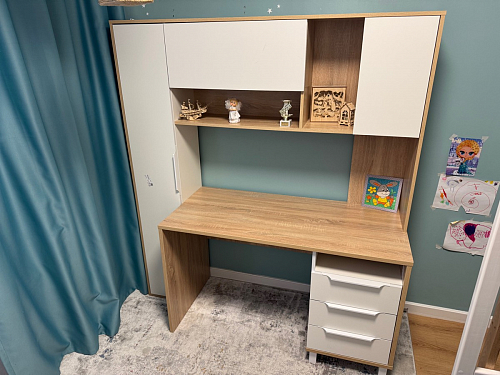 Компьютерный стол Комфорт 12.95 N дуб сонома / темно-серый фото покупателя 47