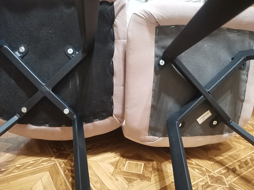 Стул на металлокаркасе Чилли К кирпичный / черный фото покупателя 636