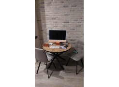 Стул на металлокаркасе Чилли светло-серый / черный фото покупателя 481