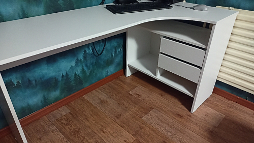 Письменный стол СПм-25 правый белый фото покупателя 9