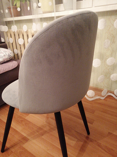 Стул на металлокаркасе Gabi 1 dark gray / black фото покупателя 836