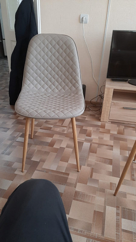 Стул на металлокаркасе Capri blue / white фото покупателя 54