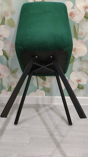 Стул на металлокаркасе Чилли бирюзовый / черный фото покупателя 1389