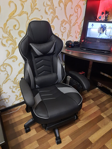 Компьютерное кресло Stimul черное / серое фото покупателя 7