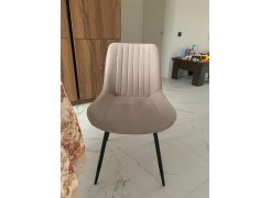 Стул на металлокаркасе Вейв светло-серый (hl 63) / 10К черный каркас фото покупателя 275