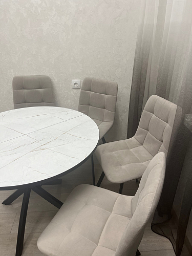 Стул на металлокаркасе Чилли светло-серый / белый каркас фото покупателя 498