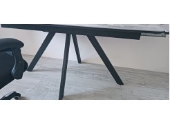 Керамический стол Вилли 140 (200) х 80 белый мрамор alpin white / snow white / белый фото покупателя 57