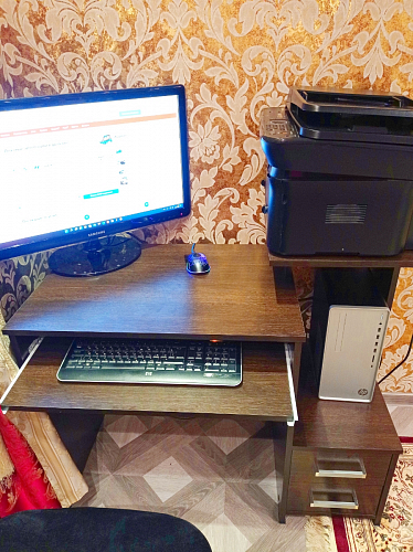 Компьютерный стол Джаз-24 левый венге фото покупателя 64