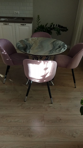 Стул на металлокаркасе Gabi wine red / black фото покупателя 268