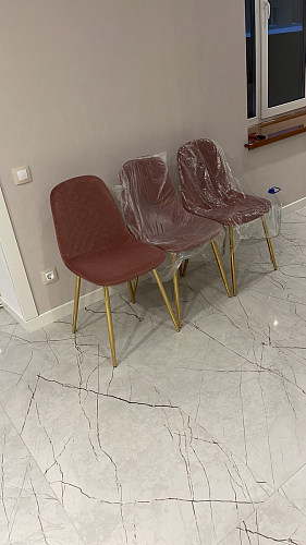 Стул на металлокаркасе Dabl 01 champagne / gold фото покупателя 26