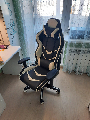 Компьютерное кресло Racer черное / оранжевое фото покупателя 46