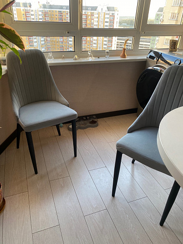 Стул на металлокаркасе Kora black / gray фото покупателя 204