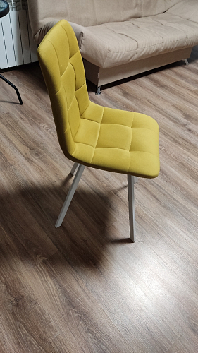 Стул на металлокаркасе Чилли К черный / зеленый фото покупателя 202