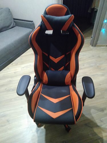 Компьютерное кресло Racer черное / бежевое фото покупателя 94