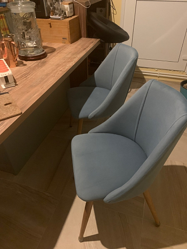 Стул Morgan голубой фото покупателя 1