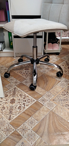 Компьютерное кресло One/Ван флок молочный 4 фото покупателя 18