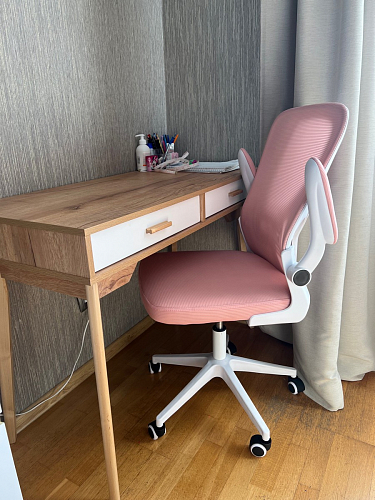 Компьютерное кресло Konfi dark gray / pink / white фото покупателя 77