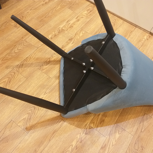 Стул на металлокаркасе Kora light blue / white фото покупателя 164