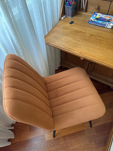 Стул на металлокаркасе Дани П бежевый / черный фото покупателя 3