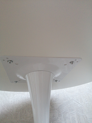 Стол Тулип 90х73 дуб вотан / белый фото покупателя 132