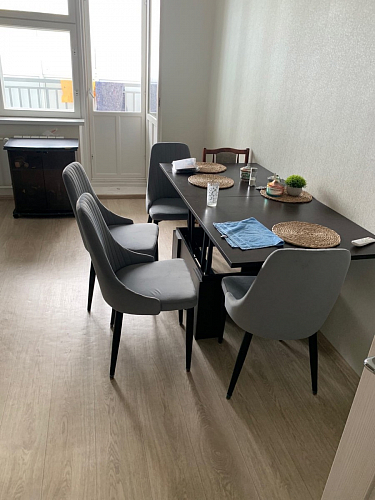 Стул на металлокаркасе Kora dark gray / black фото покупателя 10