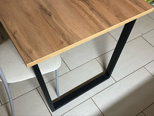 Деревянный стол Лота Лофт 120х75 белый матовый / дуб крафт золотой фото покупателя 383