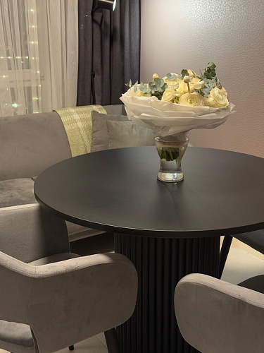 Стол Барел 100 орех кантри / черный фото покупателя 19