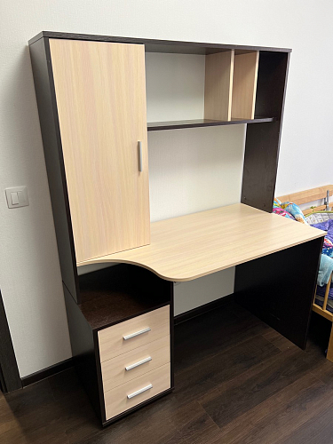 Письменный стол КСТ-16 левый венге / беленый дуб фото покупателя 96