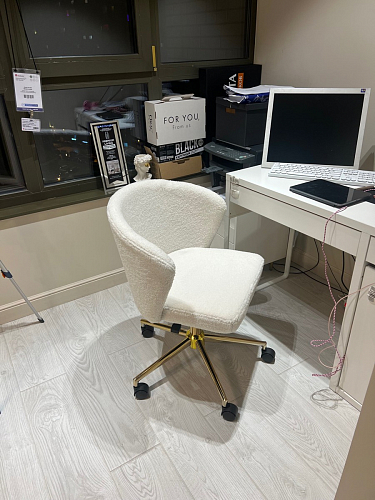 Компьютерное кресло Lika white teddy фото покупателя 9