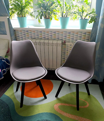 Деревянный стул Bonuss black / black фото покупателя 79