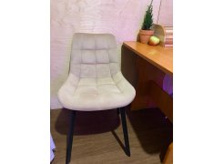 Стул на металлокаркасе Челси серый 02 / черный фото покупателя 113