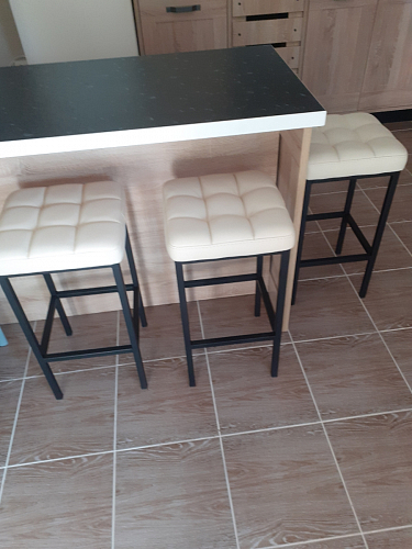 Барный стул Лофт линкольн белый / белый матовый фото покупателя 291