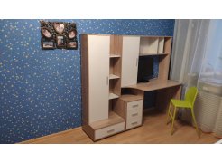 Стол компьютерный КСТ-16 бетон / белый фото покупателя 1