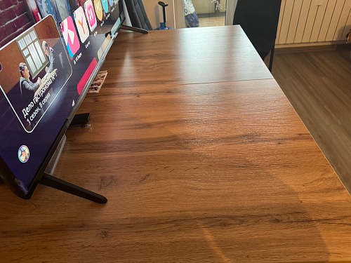 Стол Лота Лофт 140 25 мм черный матовый / бетон фото покупателя 746