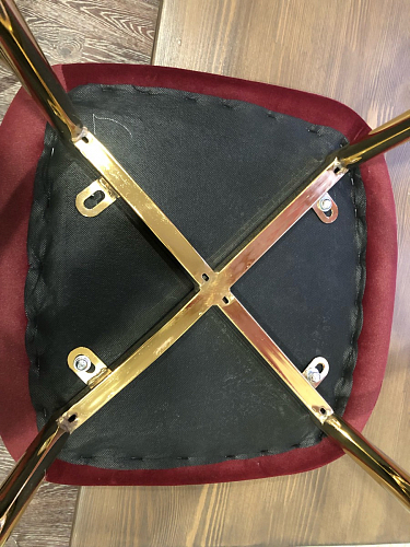 Стул на металлокаркасе Dabl wine red фото покупателя 194