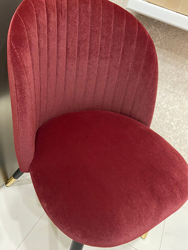 Стул на металлокаркасе Gabi 1 line light blue / black фото покупателя 123