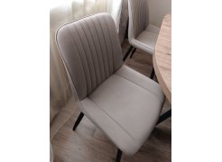 Стул на металлокаркасе Седа К крутящийся светло-серый  / белый фото покупателя 93