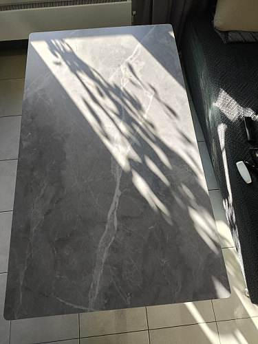 Керамический стол Вилли 140(200)х80 белый мрамор snow white / черный фото покупателя 39