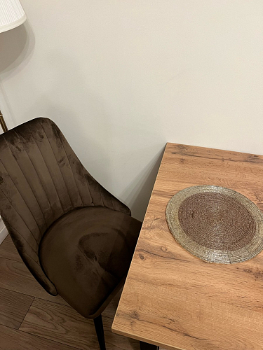 Деревянный стол Лота Лофт 140х80 черный матовый / бетон светлый фото покупателя 691