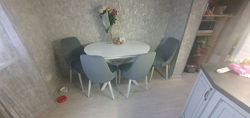 Стул на металлокаркасе Kora white фото покупателя 74