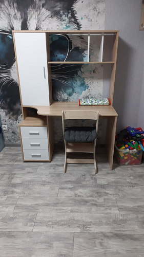 Письменный стол КСТ-16 левый венге / беленый дуб фото покупателя 69